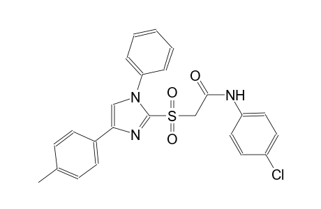 N-(4-chlorophenyl)-2-{[4-(4-methylphenyl)-1-phenyl-1H-imidazol-2-yl]sulfonyl}acetamide