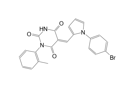 (5E)-5-{[1-(4-bromophenyl)-1H-pyrrol-2-yl]methylene}-1-(2-methylphenyl)-2,4,6(1H,3H,5H)-pyrimidinetrione