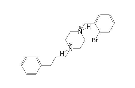 1-(2-bromobenzyl)-4-(3-phenylpropyl)piperazinediium