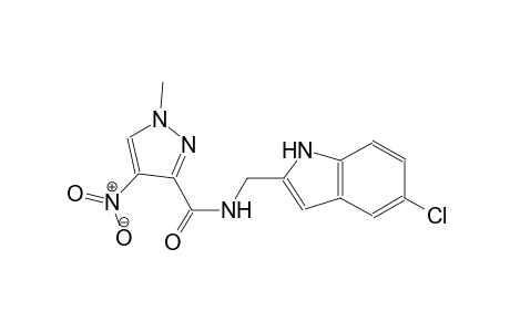 N-[(5-chloro-1H-indol-2-yl)methyl]-1-methyl-4-nitro-1H-pyrazole-3-carboxamide