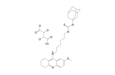 1-ADAMANTYL-3-[2-(7-METHOXY-1,2,3,4-TETRAHYDROACRIDIN-9-YL-AMINO)-HEXYL]-THIOUREA-2,3-DIHYDROXYSUCCINATE