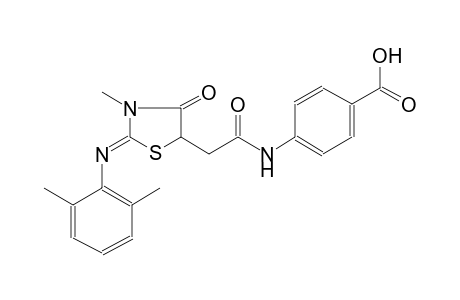 benzoic acid, 4-[[[(2Z)-2-[(2,6-dimethylphenyl)imino]-3-methyl-4-oxothiazolidinyl]acetyl]amino]-