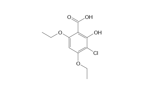 3-CHLORO-4,6-DIETHOXYSALICYLIC ACID