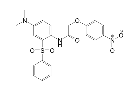 Acetamide, N-[4-(dimethylamino)-2-(phenylsulfonyl)phenyl]-2-(4-nitrophenoxy)-