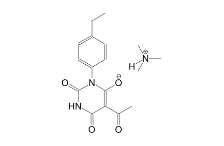 N,N-dimethylmethanaminium 5-acetyl-3-(4-ethylphenyl)-2,6-dioxo-1,2,3,6-tetrahydro-4-pyrimidinolate