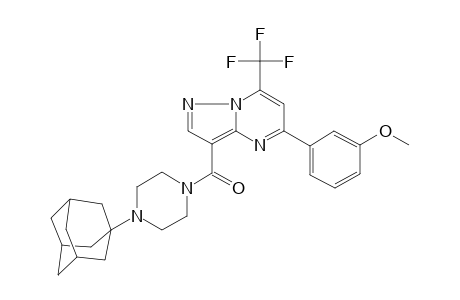[4-(1-adamantyl)-1-piperazinyl]-[5-(3-methoxyphenyl)-7-(trifluoromethyl)-3-pyrazolo[1,5-a]pyrimidinyl]methanone