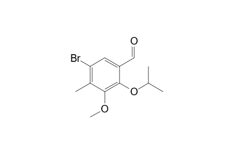 5-Bromanyl-3-methoxy-4-methyl-2-propan-2-yloxy-benzaldehyde