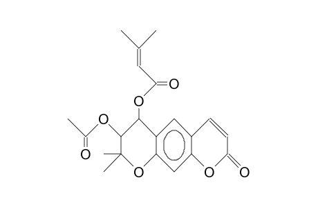 3'(S)-Acetoxy-4'(R)-B-methyl-butenoate-3',4'-dihydro-xanthyletin