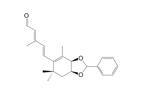 (+/-)-5-[3',4'-(BENZYLIDENEDIOXY)-3',4'-DIHYDROXY-2',6',6'-TRIMETHYLCYCLOHEX-1'-ENYL]-3-METHYLPENTA-2,4-DIENAL