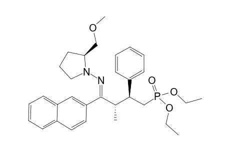 (2S,2'S,3'R/S)-(+)-1-[4'-[(Diethoxyphosphoryl)-2'-methyl-1'-(2"-naphthyl)-3'-phenylbutylideneamino]-2-methoxymethylpyrrolidine