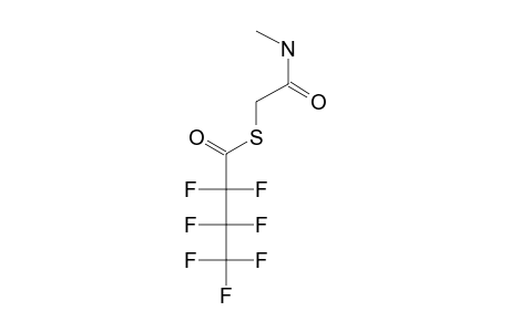 N-Methyl-mercaptoacetamide, S-heptafluorobutyryl-