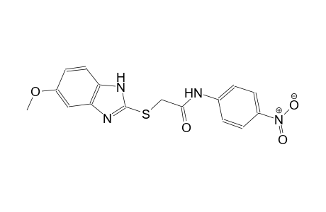 2-[(5-methoxy-1H-benzimidazol-2-yl)sulfanyl]-N-(4-nitrophenyl)acetamide