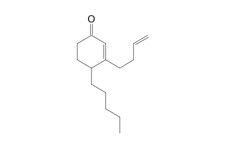 3-But-3-enyl-4-pentylcyclohex-2-en-1-one