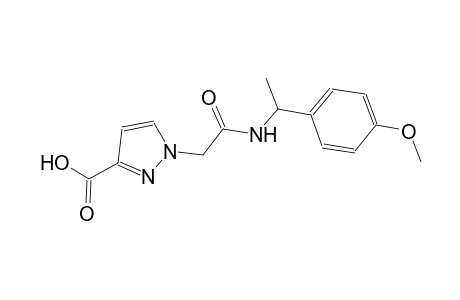 1H-pyrazole-3-carboxylic acid, 1-[2-[[1-(4-methoxyphenyl)ethyl]amino]-2-oxoethyl]-