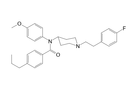 N-(1-[2-(4-Fluorophenyl)ethyl]piperidin-4-yl)-N-4-methoxyphenyl-4-propylbenzamide