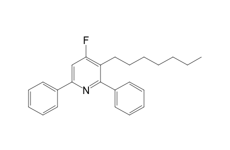 4-Fluoro-2,6-diphenyl-3-heptylpyridine