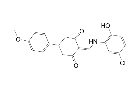 2-[(5-chloro-2-hydroxyanilino)methylene]-5-(4-methoxyphenyl)-1,3-cyclohexanedione