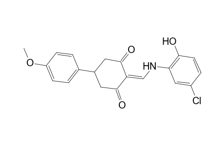 2-[(5-Chloro-2-hydroxyanilino)methylene]-5-(4-methoxyphenyl)-1,3-cyclohexanedione