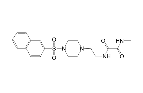 N-methyl-N'-[2-(4-naphthalen-2-ylsulfonylpiperazin-1-yl)ethyl]ethanediamide