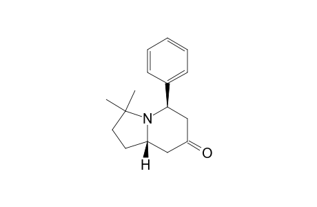 (5R*,8aS*)-3,3-dimethyl-5-phenyloctahydroindolizin-7-one