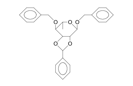 Benzyl exo-2,3-O-benzylidene-4-O-benzyl.alpha.-L-rhamnopyranoside