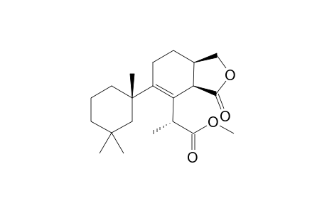 (7R,10S,13R,14R)-7-(Methoxycarbonyl)-8,9-dehydro-17-nor-5,6-seco-spongian-15-one