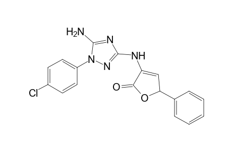 3-[5-Amino-1-(4-chlorophenyl)-1H-1,2,4-triazol-3-ylamino]-5-phenylfuran-2(5H)-one