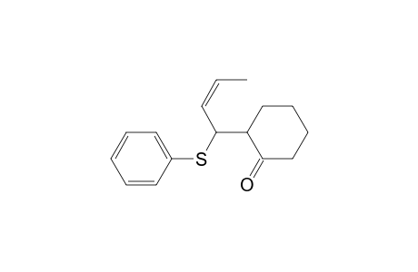 2-(1-Phenylthiobut-2-enyl)cyclohexanone