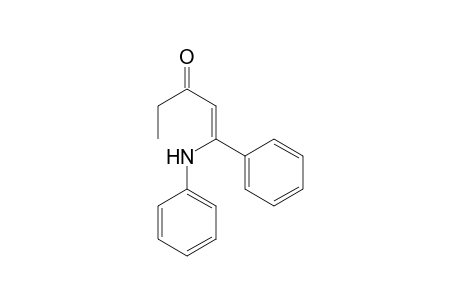 1-Penten-3-one, 1-phenyl-1-(phenylamino)-