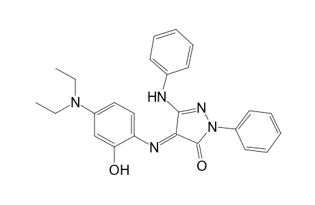 3H-pyrazol-3-one, 4-[[4-(diethylamino)-2-hydroxyphenyl]imino]-2,4-dihydro-2-phenyl-5-(phenylamino)-