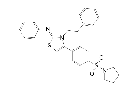 benzenamine, N-[(2Z)-3-(2-phenylethyl)-4-[4-(1-pyrrolidinylsulfonyl)phenyl]thiazolylidene]-