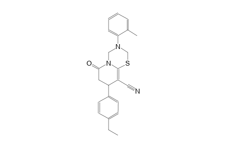 2H,6H-pyrido[2,1-b][1,3,5]thiadiazine-9-carbonitrile, 8-(4-ethylphenyl)-3,4,7,8-tetrahydro-3-(2-methylphenyl)-6-oxo-