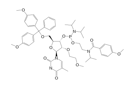 #68;5-METHYL-5'-O-(4,4'-DIMETHOXYTRITYL)-2'-O-(2-METHOXYETHYL)-3'-O-(N,N-DIISOPROPYLAMINO)-[2-[N-ISOPROPYL-N-(4-METHOXYBENZOYL)-AMINO]-ETHOXY]-PHOSPHINYLURIDIN