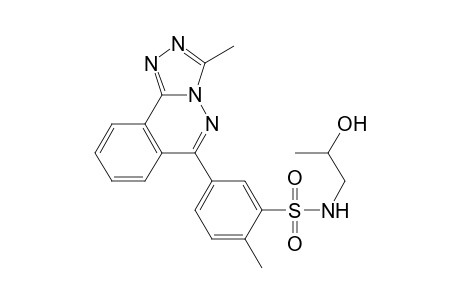 Benzenesulfonamide, N-(2-hydroxypropyl)-2-methyl-5-(3-methyl[1,2,4]triazolo[3,4-a]phthalazin-6-yl)-