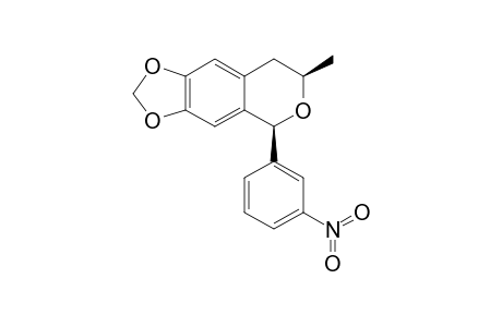 (5S,7R)-7-METHYL-5-(3-NITROPHENYL)-7,8-DIHYDRO-5H-[1,3]-DIOXOLO-[4,5-G]-ISOCHROMENE