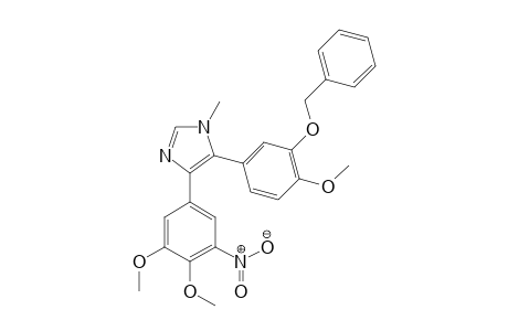 1-Methyl-5-(3''-benzyloxy-4''-methoxyphenyl)-4-(3',4'-dimethoxy-5'-nitrophenyl)imidazole