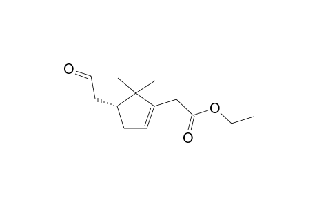 (+)-(4R)-4-( 2'-Oxoethyl)-5,5-dimethylcyclopent-1-ene-1-ethyl acetate