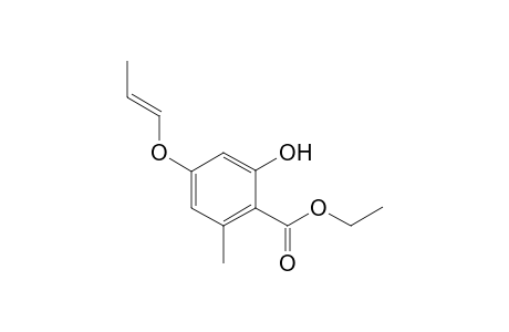 2-Hydroxy-6-methyl-4-[((E)-propenyl)oxy]-benzoic acid ethyl ester