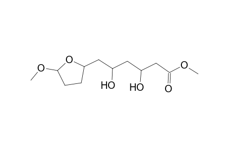 2-Furanhexanoic acid, tetrahydro-.beta.,.delta.-dihydroxy-5-methoxy-, methyl ester
