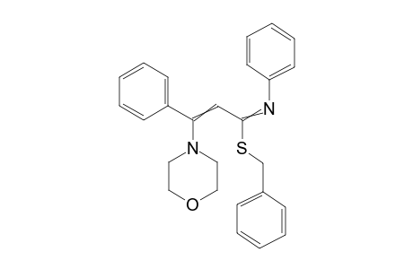 benzyl 3-morpholino-N,3-diphenylprop-2-enimidothioate