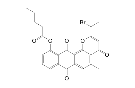 2-(1-BROMOETHYL)-5-METHYL-4,7,12-TRIOXO-7,12-DIHYDRO-4H-NAPHTHO-[2,3-H]-CHROMEN-11-YL-PENTANOATE