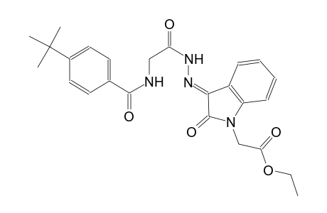 ethyl [(3E)-3-({[(4-tert-butylbenzoyl)amino]acetyl}hydrazono)-2-oxo-2,3-dihydro-1H-indol-1-yl]acetate