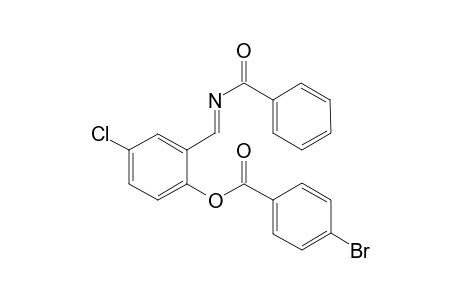 (E)-2-((Benzoylimino)methyl)-4-chlorophenyl 4-bromobenzoate