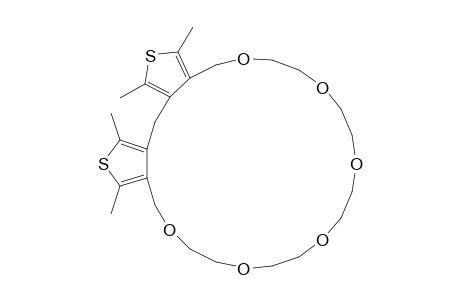 4,6,27,29-Tetramethyl-9,12,15,18,21,24-hexaoxa-5,28-dithiatricyclo[24.3.0.0(3,7)]nonacosa-1(29),3,6,26-tetraene