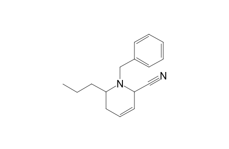 1-Benzyl-2-cyano-6-propyl-3-piperideine (minor epimer B)