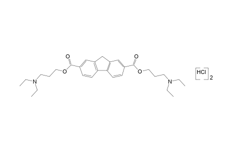 fluorene-2,7-dicarboxylic acid, bis[3-(diethylamino)propyl] ester, dihydrochloride