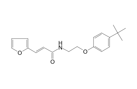 Propenamide, 3-(2-furyl)-N-[2-(4-tert-butylphenoxy)ethyl]-