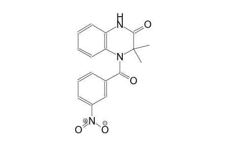 3,3-dimethyl-4-(3-nitrobenzoyl)-3,4-dihydro-2(1H)-quinoxalinone