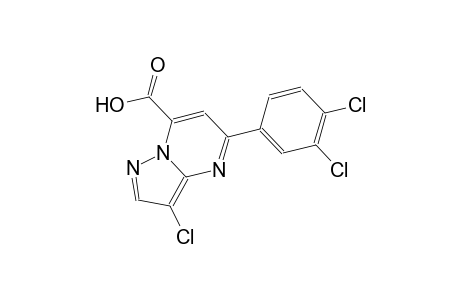 pyrazolo[1,5-a]pyrimidine-7-carboxylic acid, 3-chloro-5-(3,4-dichlorophenyl)-