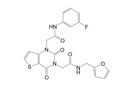 1-[3-(3-fluorophenyl)-2-oxopropyl]-3-[4-(furan-2-yl)-2-oxobutyl]-1H,2H,3H,4H-thieno[3,2-d]pyrimidine-2,4-dione